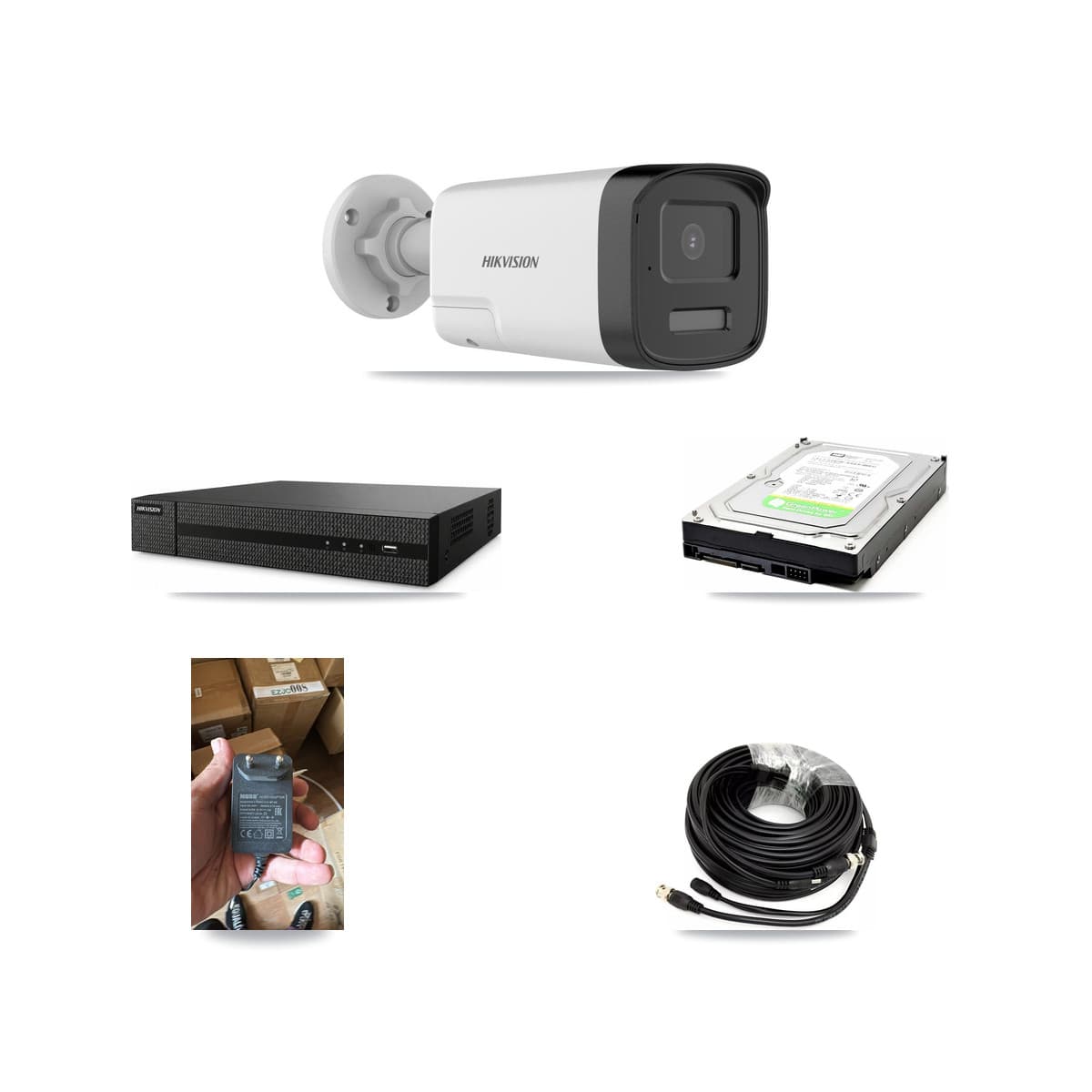 Hikvision 8-Channel 5MP CCTV Kit — 1 DS-2CE17K0T Bullet Camera + 1TB Recording (DVR-8CH Recorder)