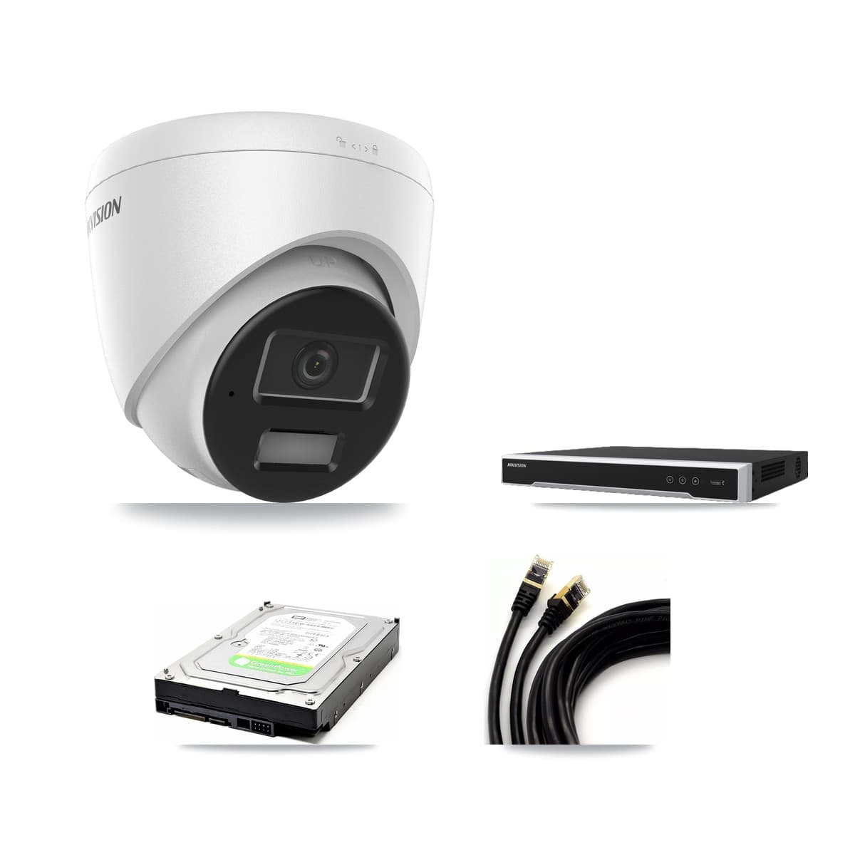 Hikvision 16-Channel 4MP CCTV Kit — 1 DS-2CD1343G2 Turret Camera + 1TB Recording (DS-7616NI-M2 Recorder)