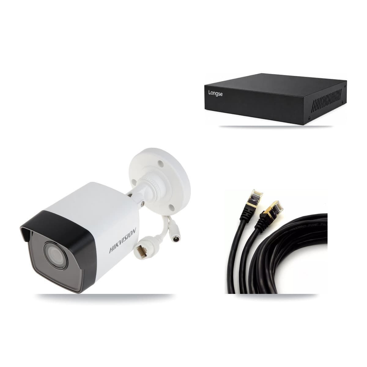 Hikvision & Longse 8-Channel 5MP CCTV Kit — 8 Bullet Cameras + 8TB Recording