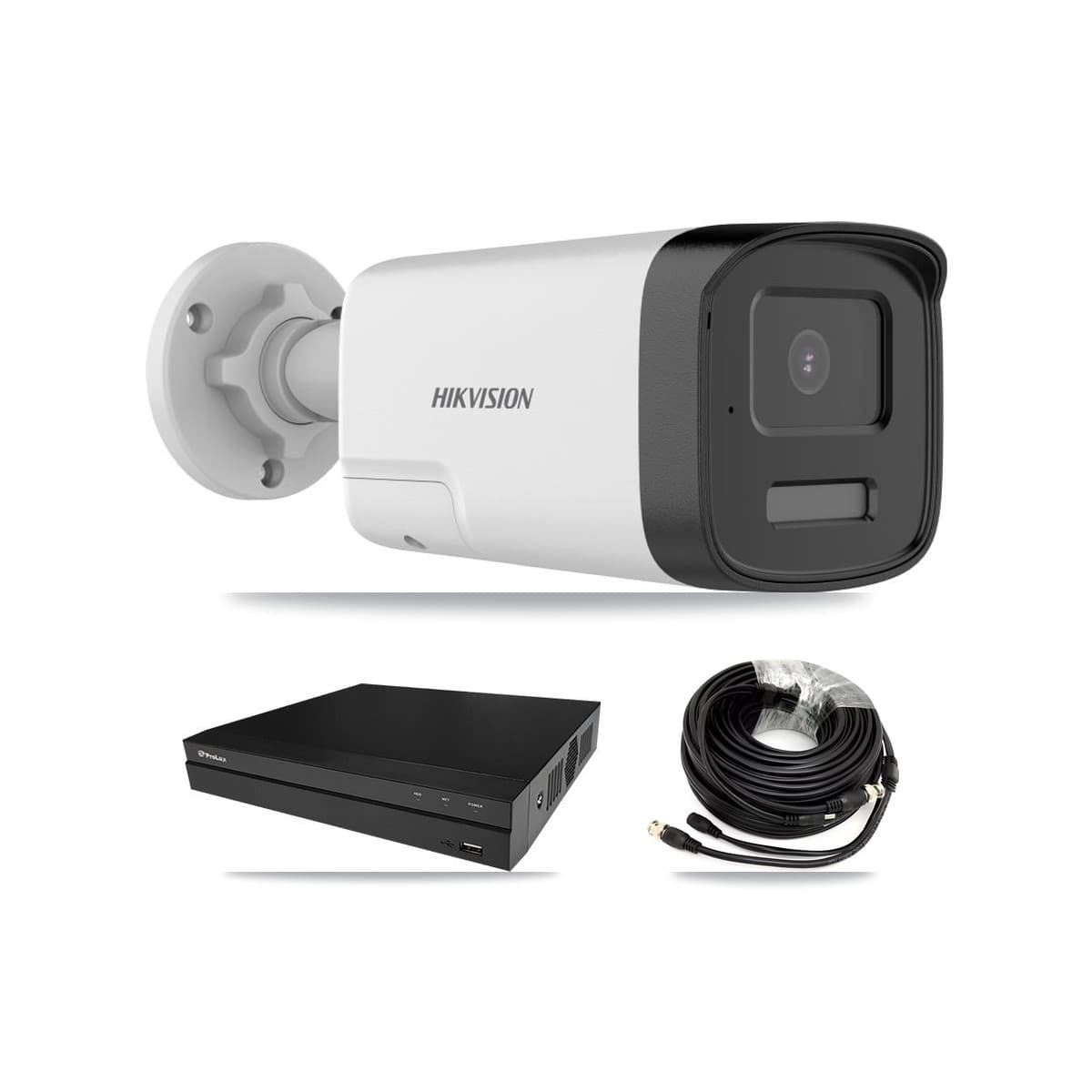 Hikvision & Prolux 8-Channel 5MP CCTV Kit — 6 DS-2CE17K0T Bullet Cameras + 8TB Recording