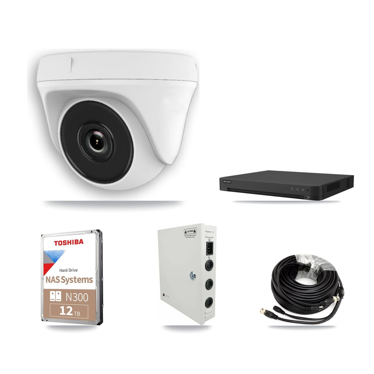 Hikvision 32-Channel 2MP CCTV Kit — 19 Dome Cameras + 12TB Recording