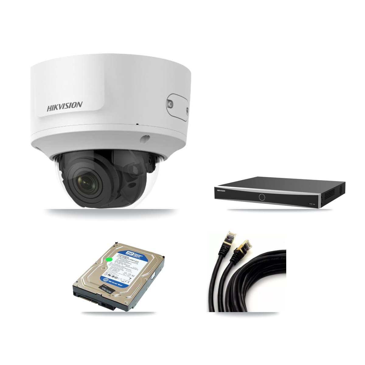 Hikvision 16-Channel 2MP CCTV Kit — 1 Dome Camera + 500GB Recording (DS-7616NXI Recorder)