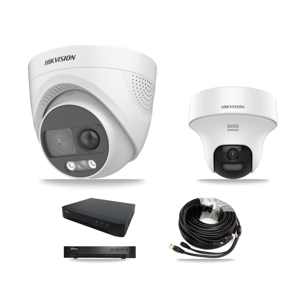 Hikvision & Prolux 16-Channel 5MP CCTV Kit — 1 DS-2CE70K0T + 5 DS-2CE72KF3T Turret Cameras + 8TB Recording - Image 1