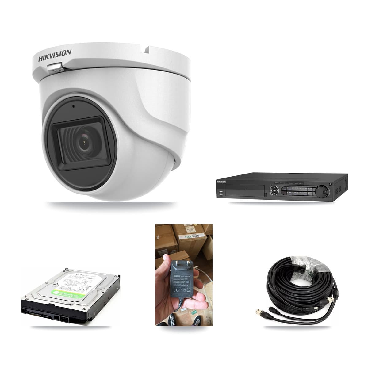Hikvision 32-Channel 5MP CCTV Kit — 1 DS-2CE76H0T Turret Camera + 1TB Recording (DS-7332HQHI Recorder)