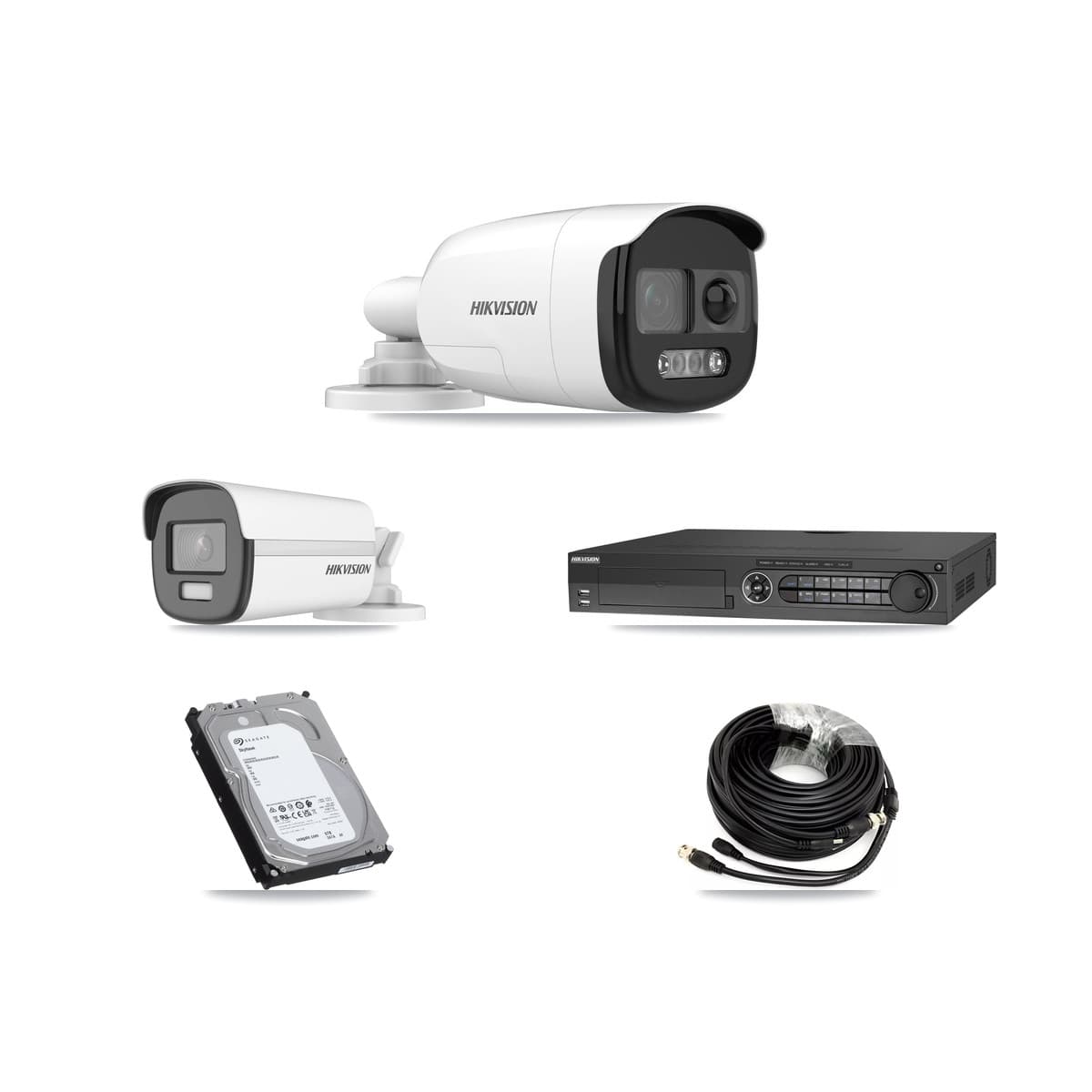 Hikvision 32-Channel 5MP – 4K CCTV Kit — 3 5MP + 1 4K Bullet Cameras + 6TB Recording - Image 1