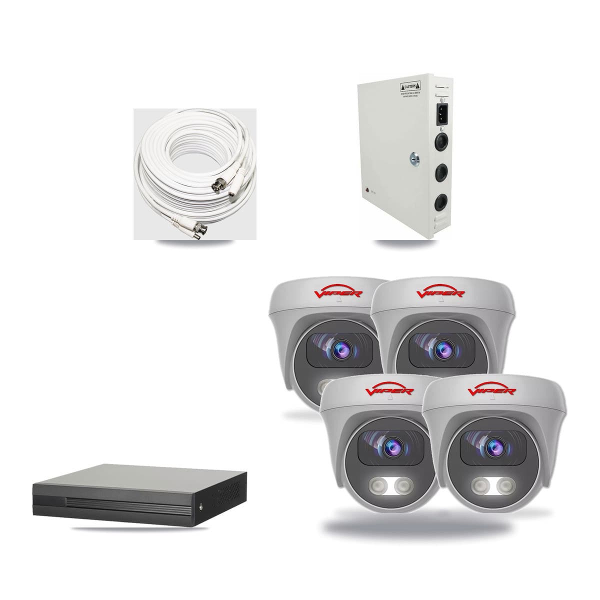 4-channel CCTV kit: 4 cameras (4× 5MP Camera), 4TB hard drive