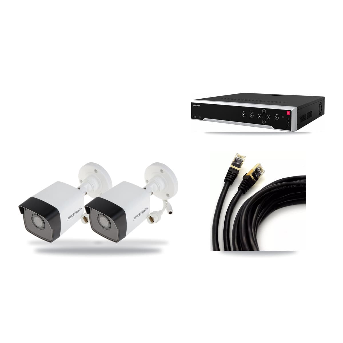 Hikvision 32-Channel 5MP CCTV Kit — 2 DS-2CD1053G0 Bullet Cameras + 3TB Recording - Image 1
