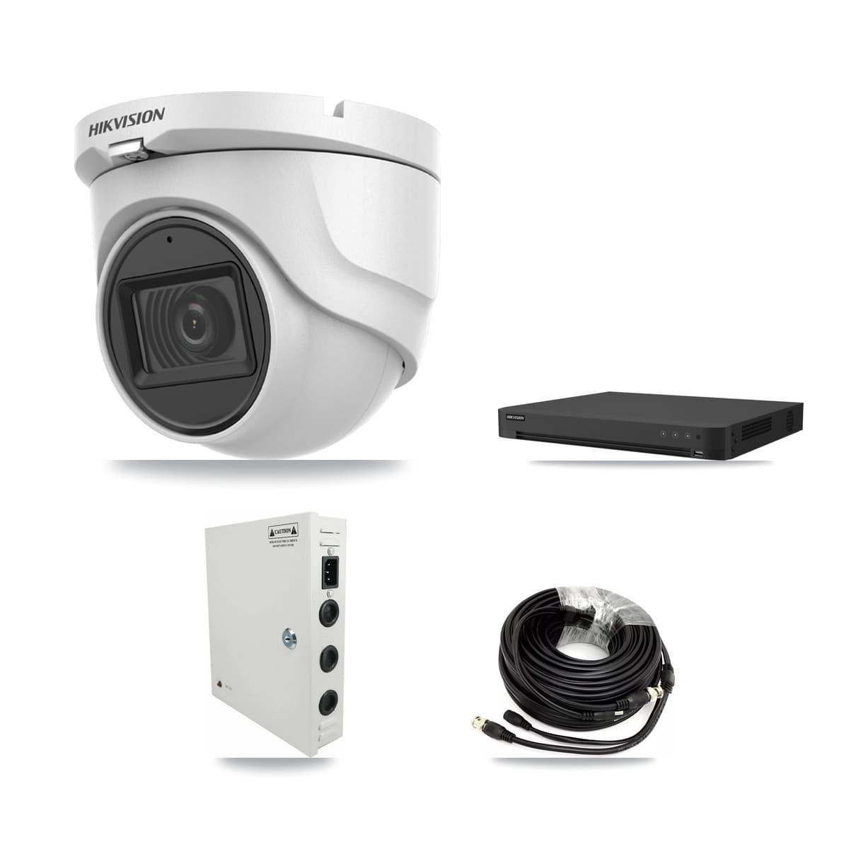Hikvision 32-Channel 5MP CCTV Kit — 13 DS-2CE76H0T Turret Cameras + 2× 8TB Recording (IDS-7232HQHI Recorder) - Image 1