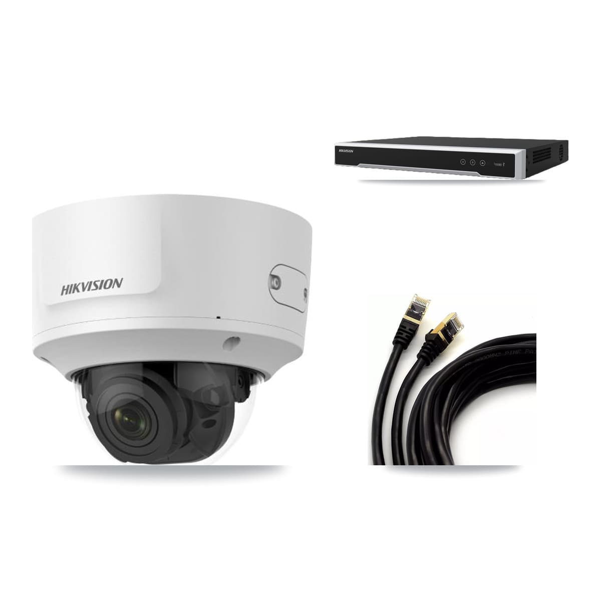 Hikvision 16-Channel 2MP CCTV Kit — 11 Dome Cameras + 8TB Recording (DS-7616NI-M2 Recorder)