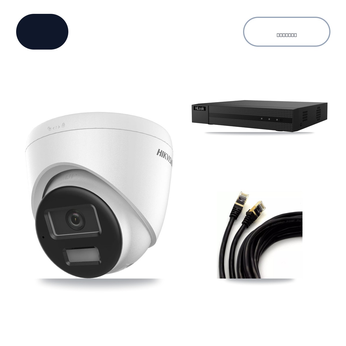 HiLook NVR-108MH-D/8P 8-Channel NVR CCTV Kit — 8× Hikvision DS-2CD1383G2-LIUF/SL 4K Cameras + 6TB HDD