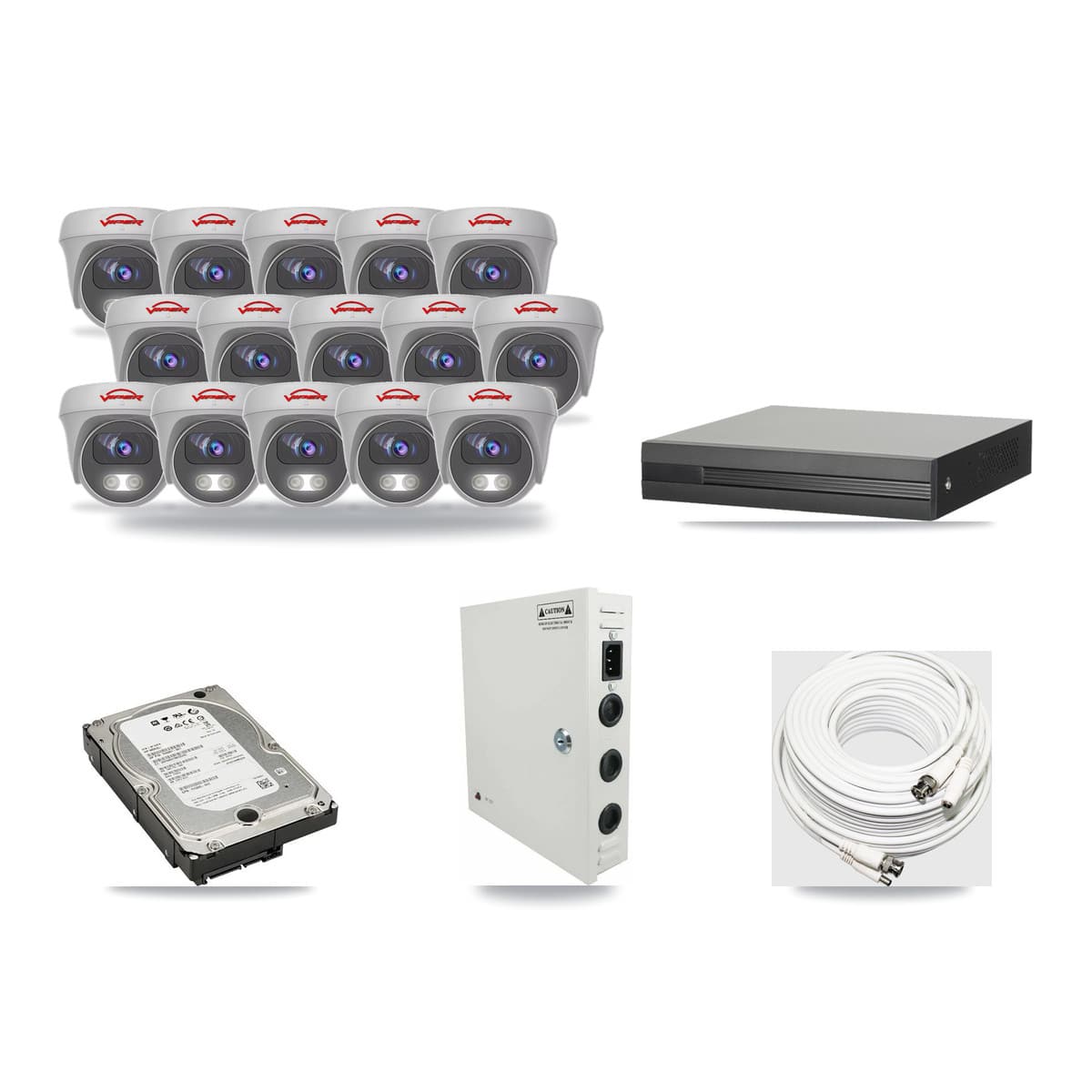 16-Channel 5MP CCTV Kit — 15 Viper Cameras + 5TB Recording - Image 1