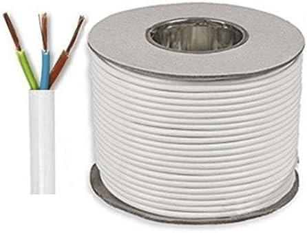 White 3183Y 3 Core 1.5mm PVC Flexible Cable - 16A, 100M Length - Image 1