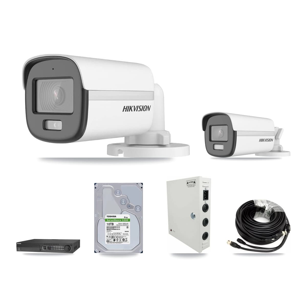 Hikvision 32-Channel 5MP – 4K CCTV Kit — 21 5MP + 1 4K Bullet Cameras + 3× 10TB Recording