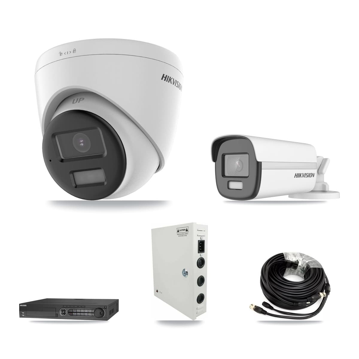 Hikvision 32-Channel 4K CCTV Kit — 1 Bullet + 11 Turret Cameras + 4× 8TB Recording