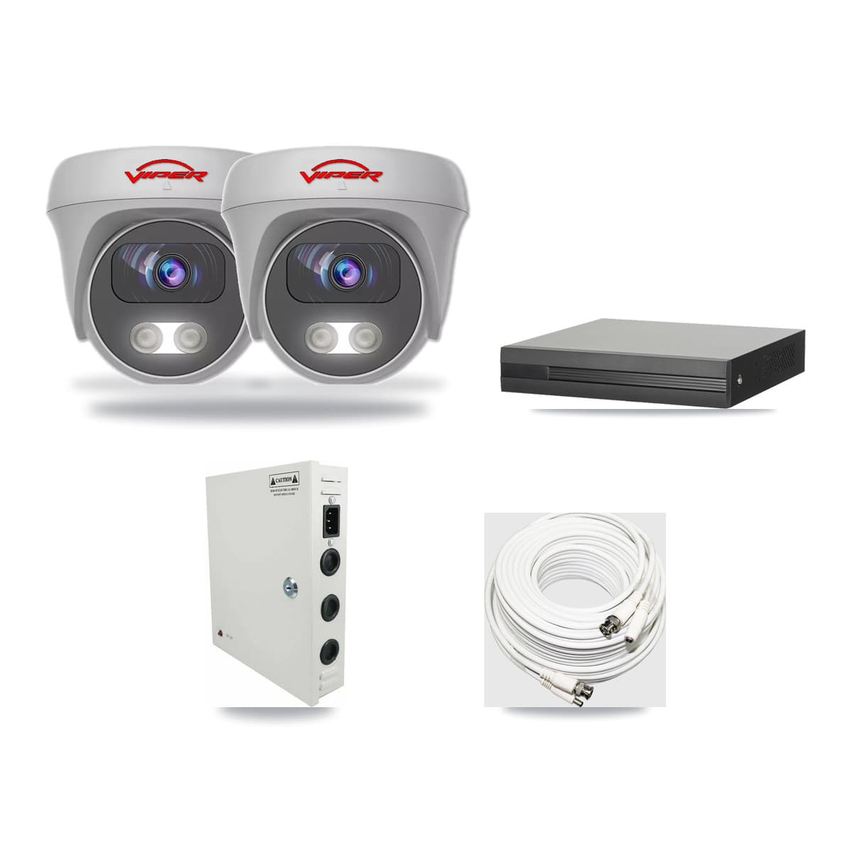 4-Channel 5MP CCTV Kit — 2 Viper Cameras + 3TB Recording - Image 1