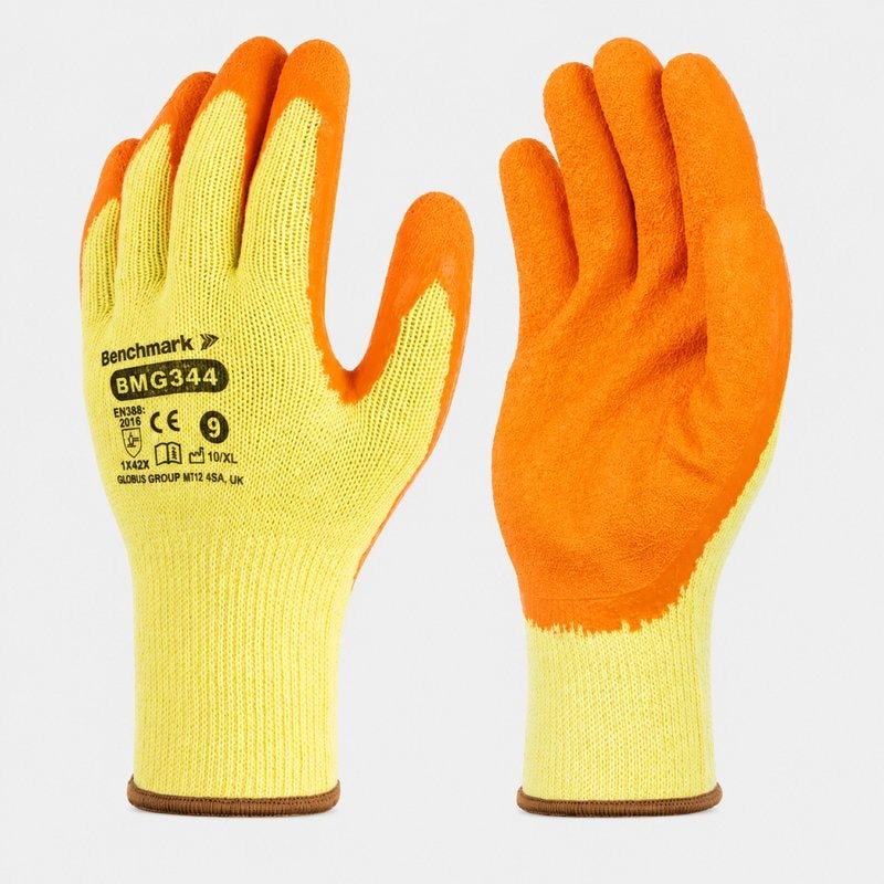 Benchmark BMG344 Latex Disposable Gloves Powder Free Industrial Grade