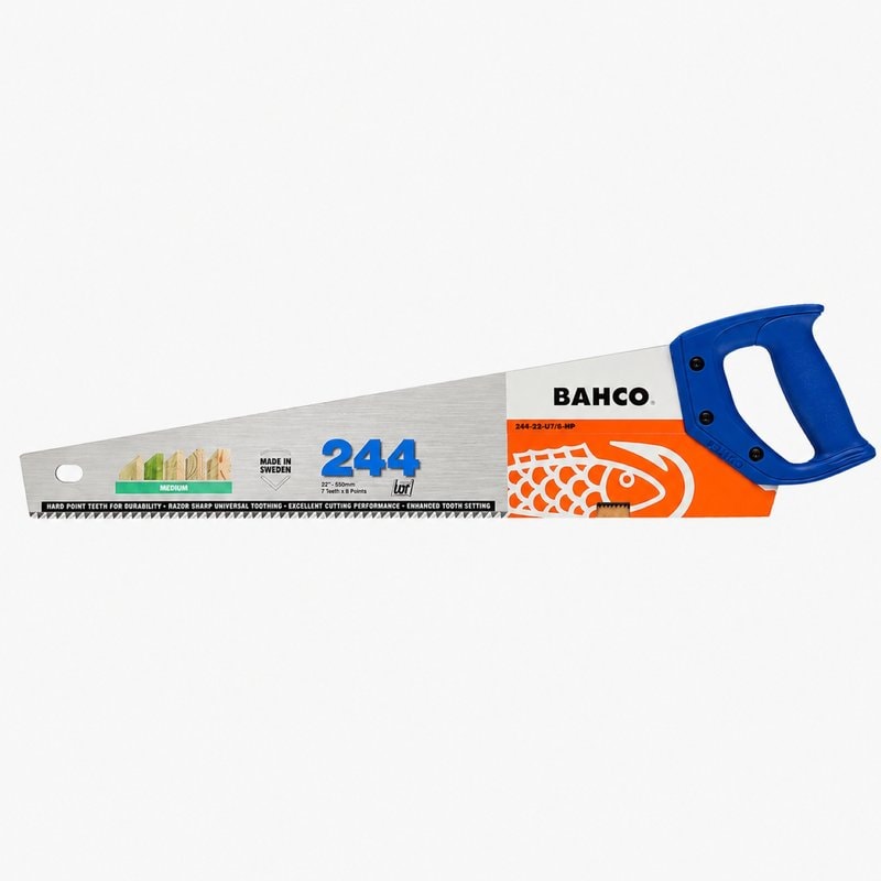 Bahco 244-22-U7/8-HP 22in Handsaw 7TPI for Wood Plastic Laminates - Image 1