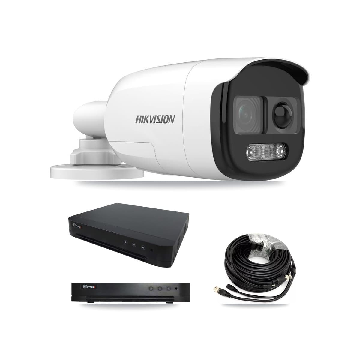 Hikvision & Prolux 16-Channel 5MP CCTV Kit — 6 DS-2CE12KF3T Bullet Cameras + 8TB Recording
