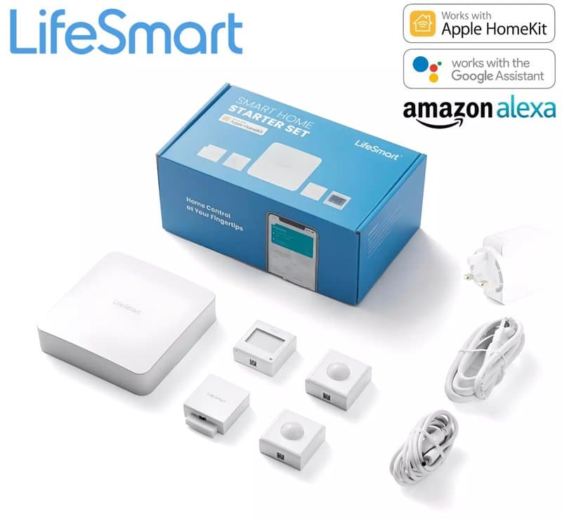 LifeSmart Smart Home Starter Kit Home Automation Hub Motion Door Sensor Apple HomeKit