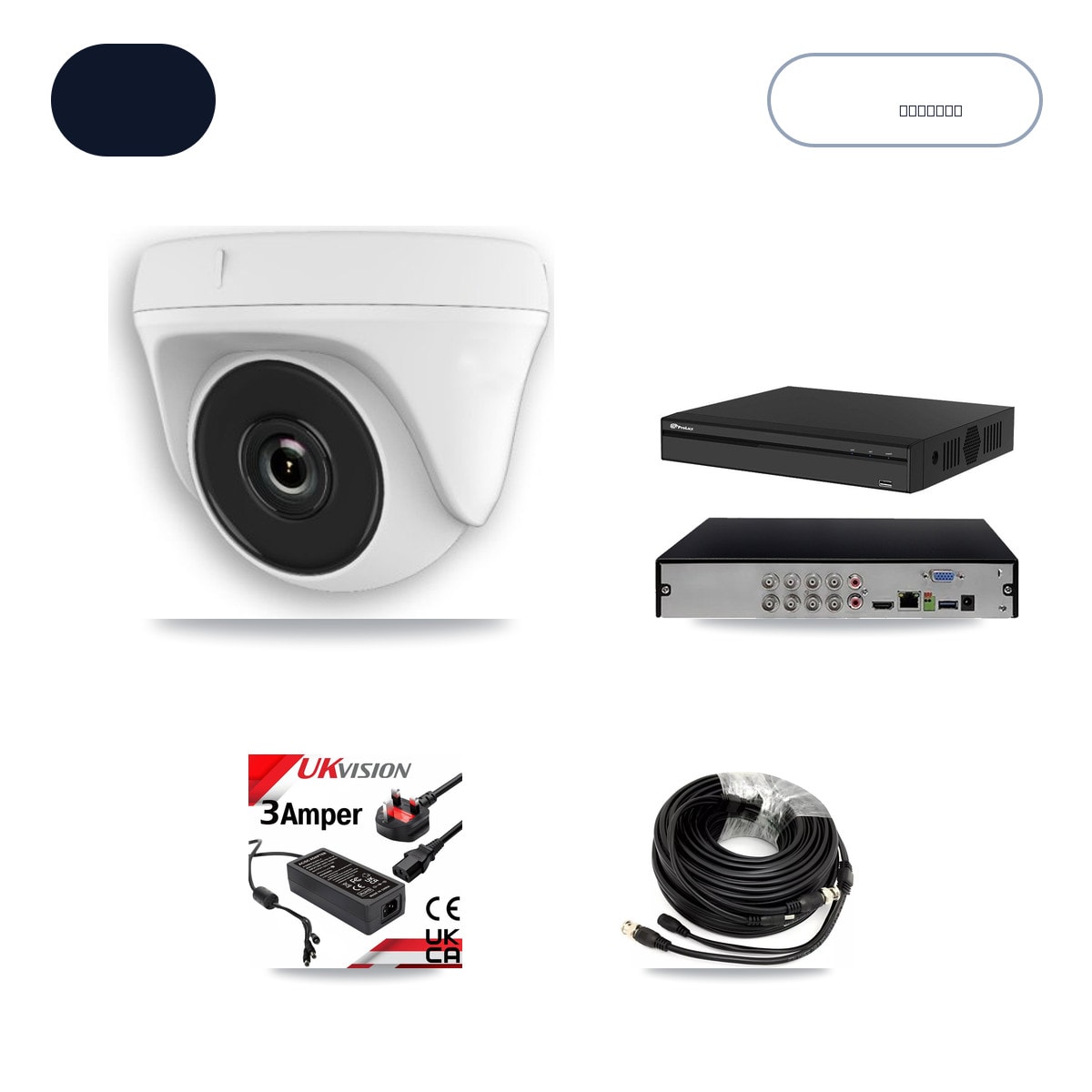 Prolux PXD-5108HS-4K/X1 8-Channel DVR CCTV Kit — 4× HDT-2MP-N20W-2.8MM 2MP Cameras + 6TB HDD - Image 1