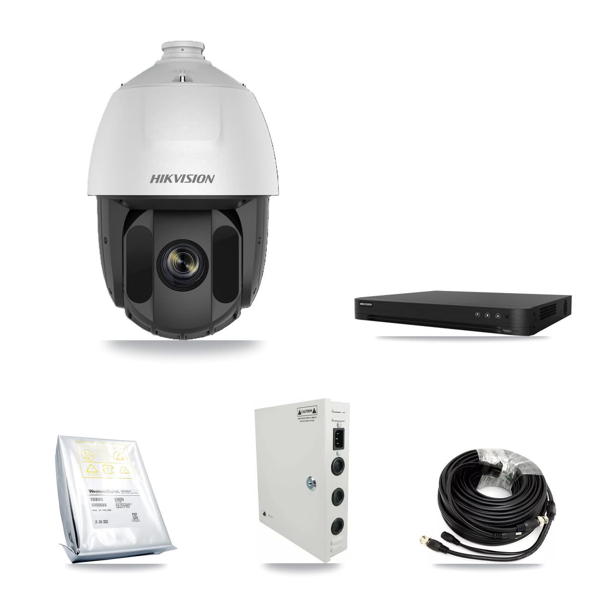 Hikvision 16-Channel 2MP CCTV Kit — 13 DS-2AE5225TI PTZ Cameras + 8TB Recording (DS-7216HGHI Recorder) - Image 1