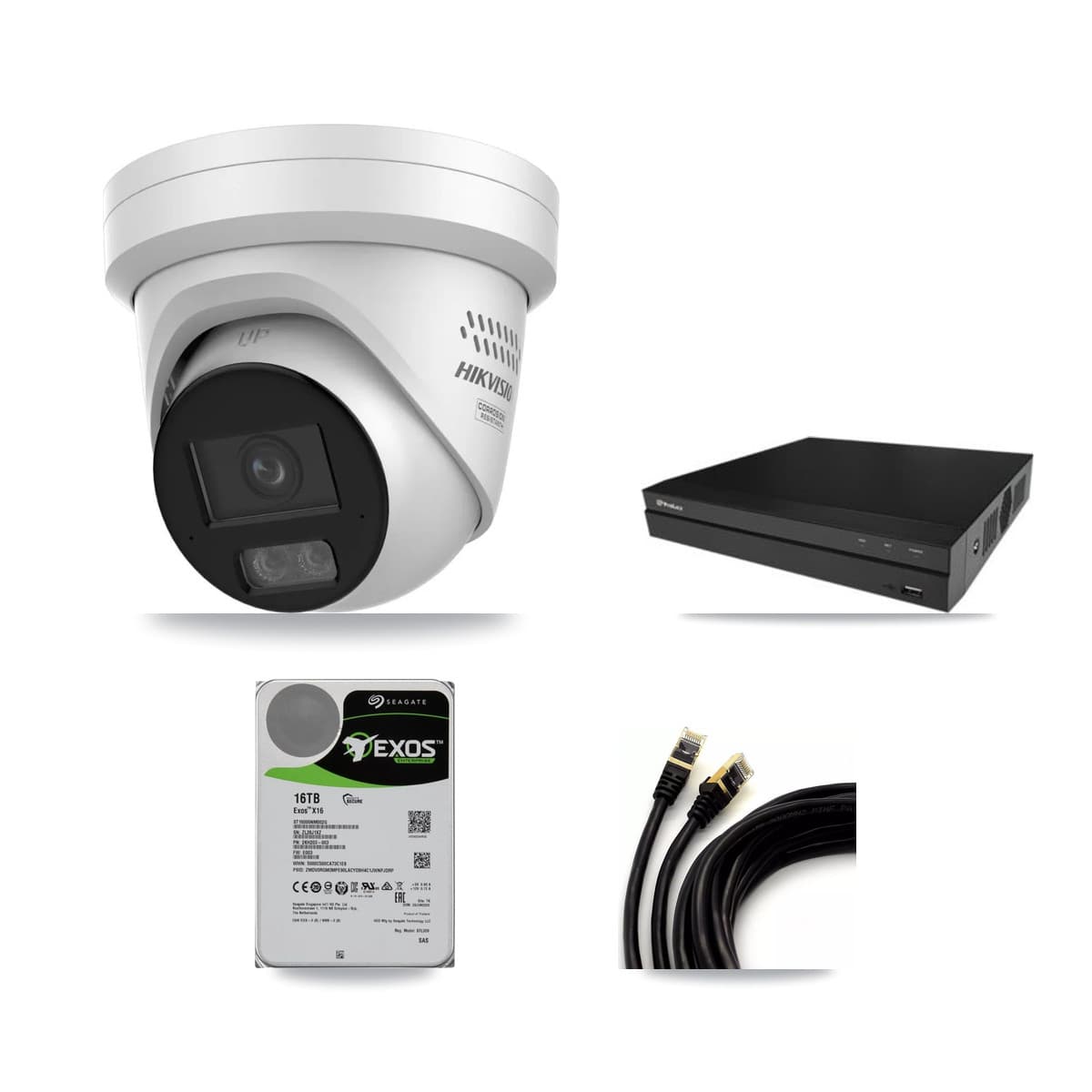 Prolux 16-Channel 4MP CCTV Kit — 13 Turret Cameras + 16TB Recording