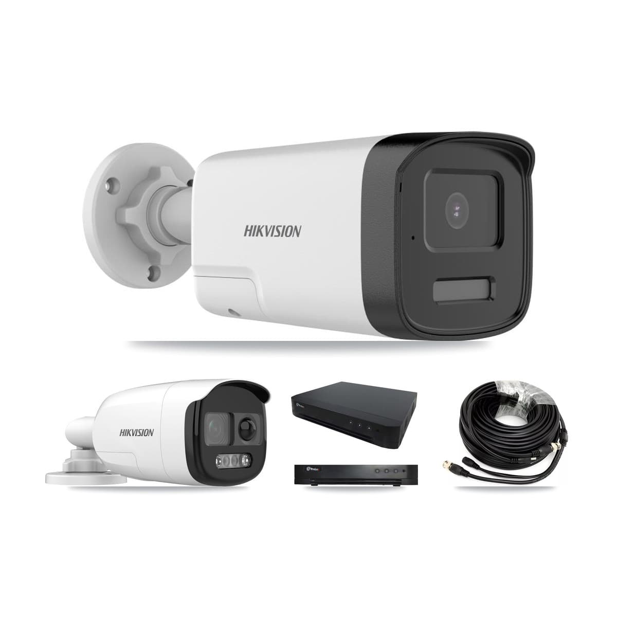 Hikvision & Prolux 16-Channel 5MP CCTV Kit — 1 DS-2CE12KF3T + 5 DS-2CE17K0T Bullet Cameras + 8TB Recording