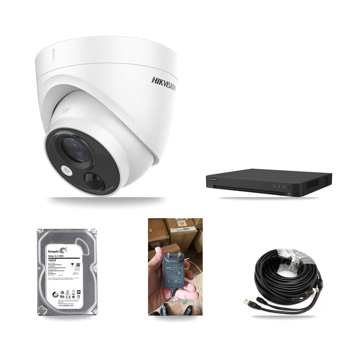 Hikvision 32-Channel 5MP CCTV Kit — 1 DS-2CE71H0T Turret Camera + 1TB Recording (IDS-7232HQHI Recorder) - Image 1