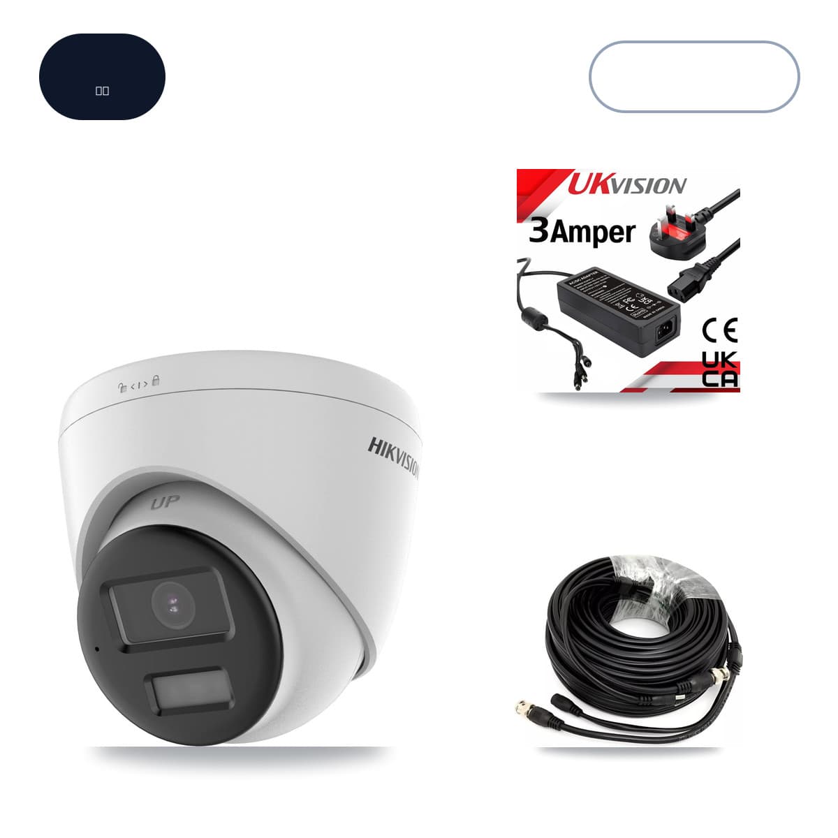 Hikvision & Prolux 8-Channel 5MP CCTV Kit — 4 DS-2CE78K0T-LPTS Turret Cameras + 6TB Recording (PXD-5208AN-4KL-X-8P Recorder)