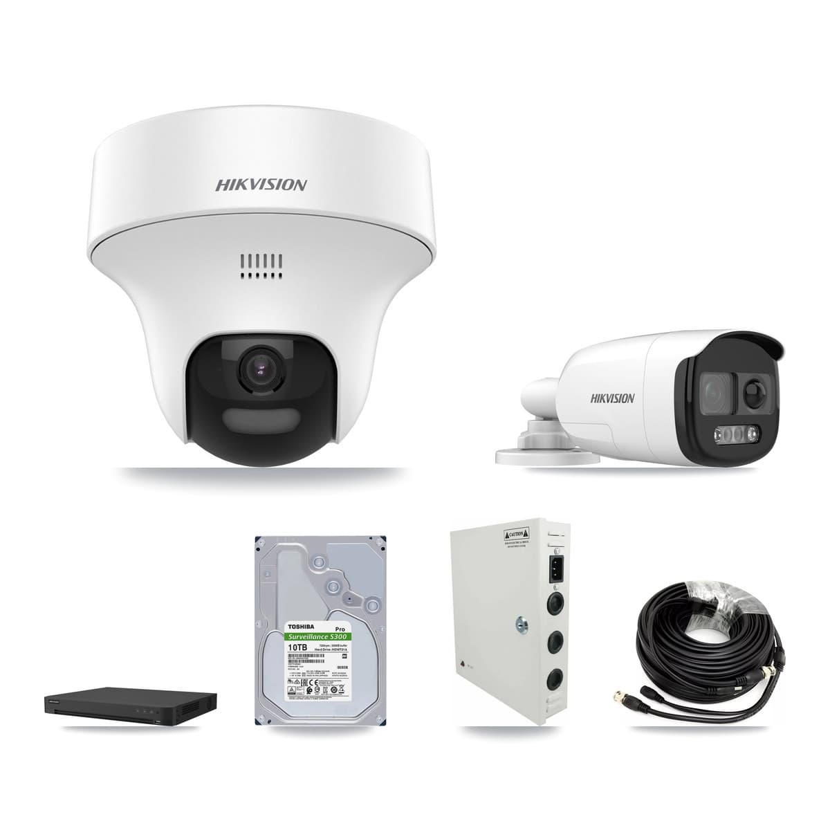 Hikvision 32-Channel 5MP CCTV Kit — 1 Bullet + 27 Turret Cameras + 10TB Recording