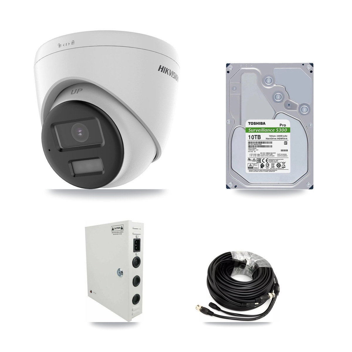 Hikvision 32-Channel 5MP CCTV Kit — 15 DS-2CE78K0T-LPTS Turret Cameras + 2× 10TB Recording (IDS-7332HUHI-M4/S Recorder) - Image 1