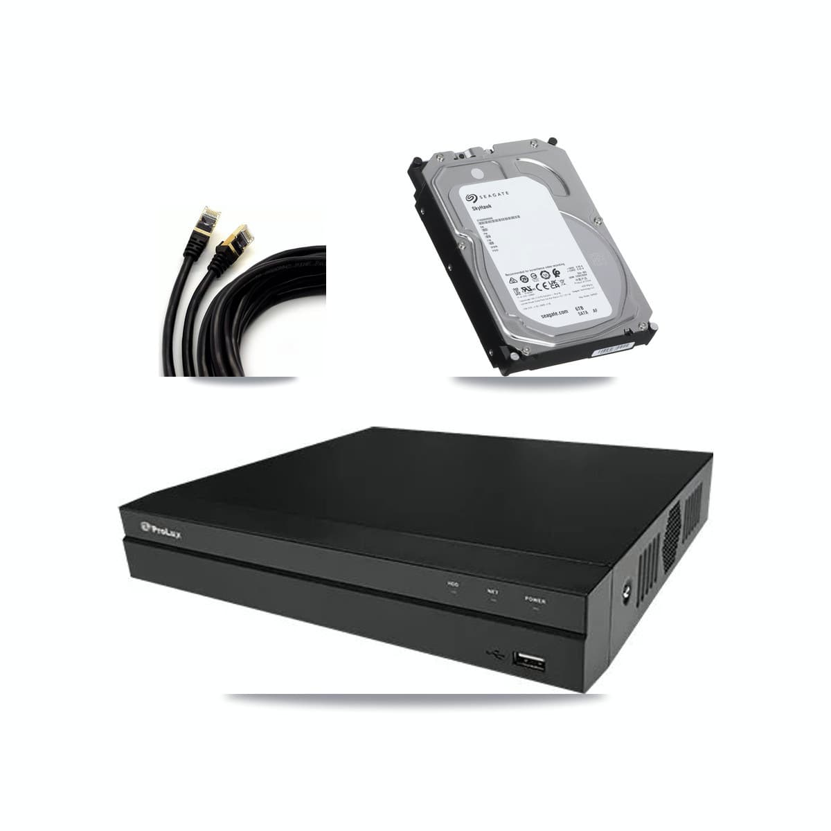 Prolux 8-channel CCTV kit: 6 cameras (6× 5MP Dome), 6TB hard drive
