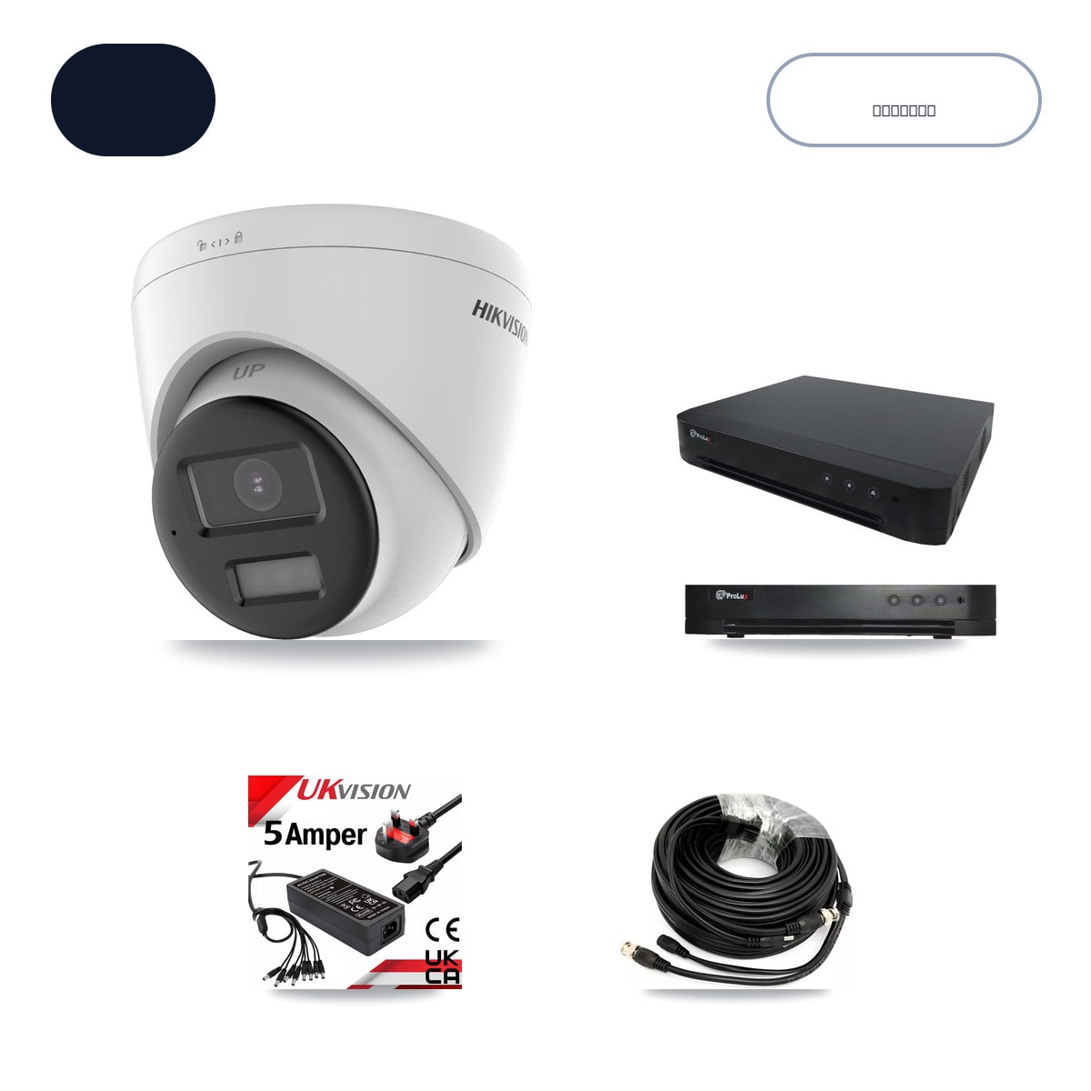 Prolux PXD-8216-HYK4MP 16-Channel DVR CCTV Kit — 8× Hikvision DS-2CE78K0T-LPTS 5MP Cameras + 6TB HDD