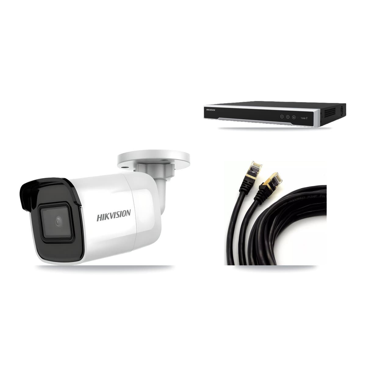 Hikvision 8-Channel 4K CCTV Kit — 1 Bullet Camera + 3TB Recording (DS-7608NI-M2 Recorder)