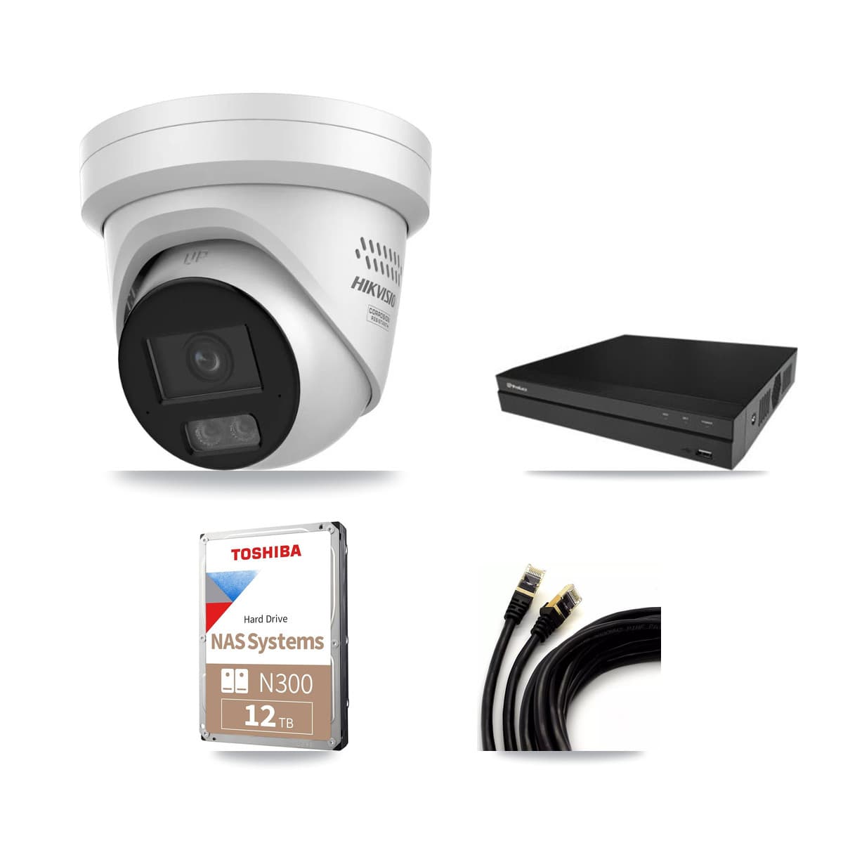 Prolux 16-Channel 4MP CCTV Kit — 9 Turret Cameras + 12TB Recording