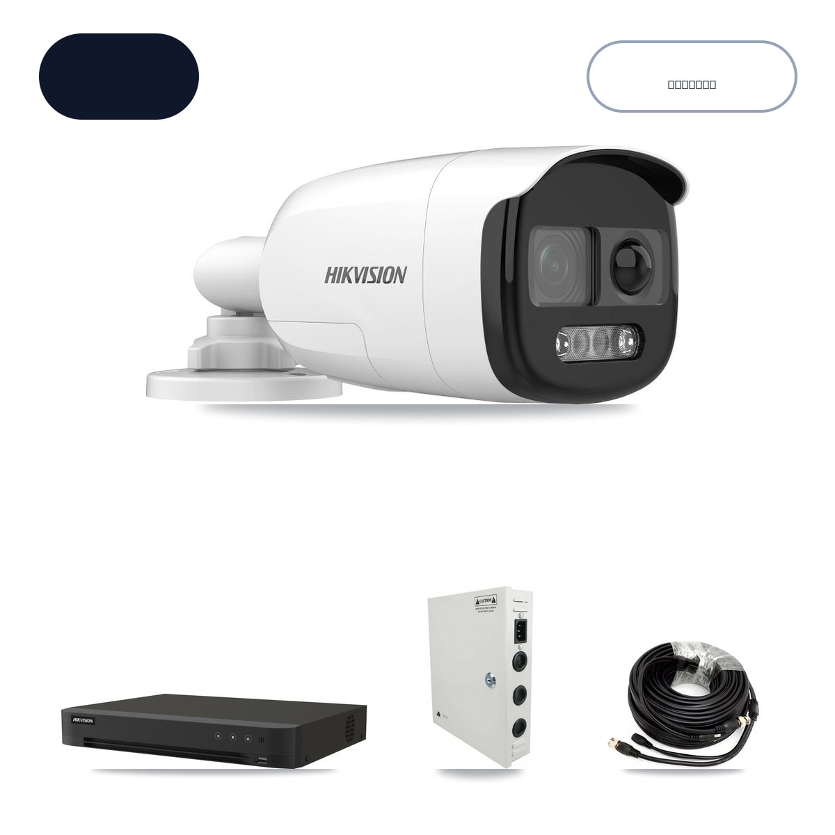 Hikvision IDS-7216HQHI-M1/XT 16-Channel DVR CCTV Kit — 16× DS-2CE12KF3T-PIRXO 5MP Cameras + 6TB HDD