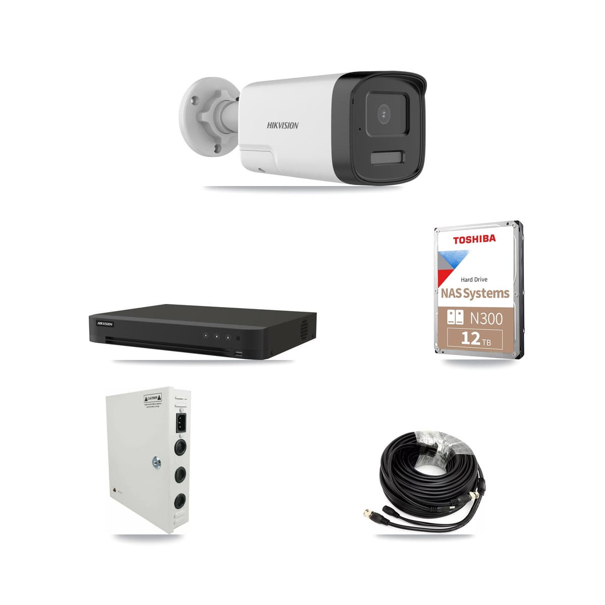 Hikvision 16-Channel 5MP CCTV Kit — 11 Bullet Cameras + 12TB Recording