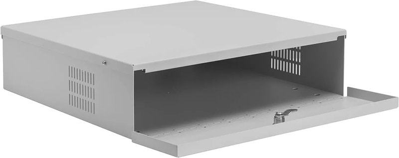 Heavy Duty Lockable DVR Recorder Safety Box - Metal CCTV DVR Safe (18x18cm)