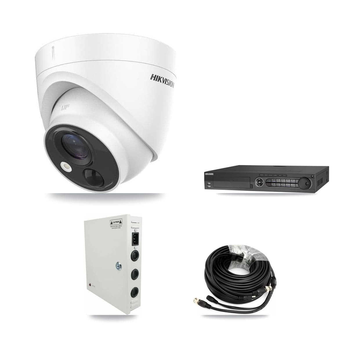 Hikvision 32-Channel 5MP CCTV Kit — 18 DS-2CE71H0T Turret Cameras + 3× 8TB Recording