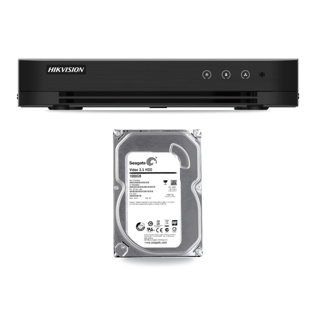 Hikvision DS-7208HGHI 8-Channel DVR + 1TB Recording
