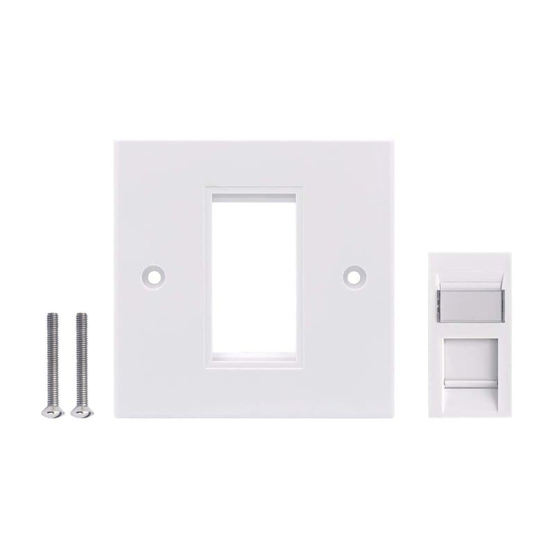Cat6 RJ45 Ethernet Wall Socket Faceplate Network LAN Outlet