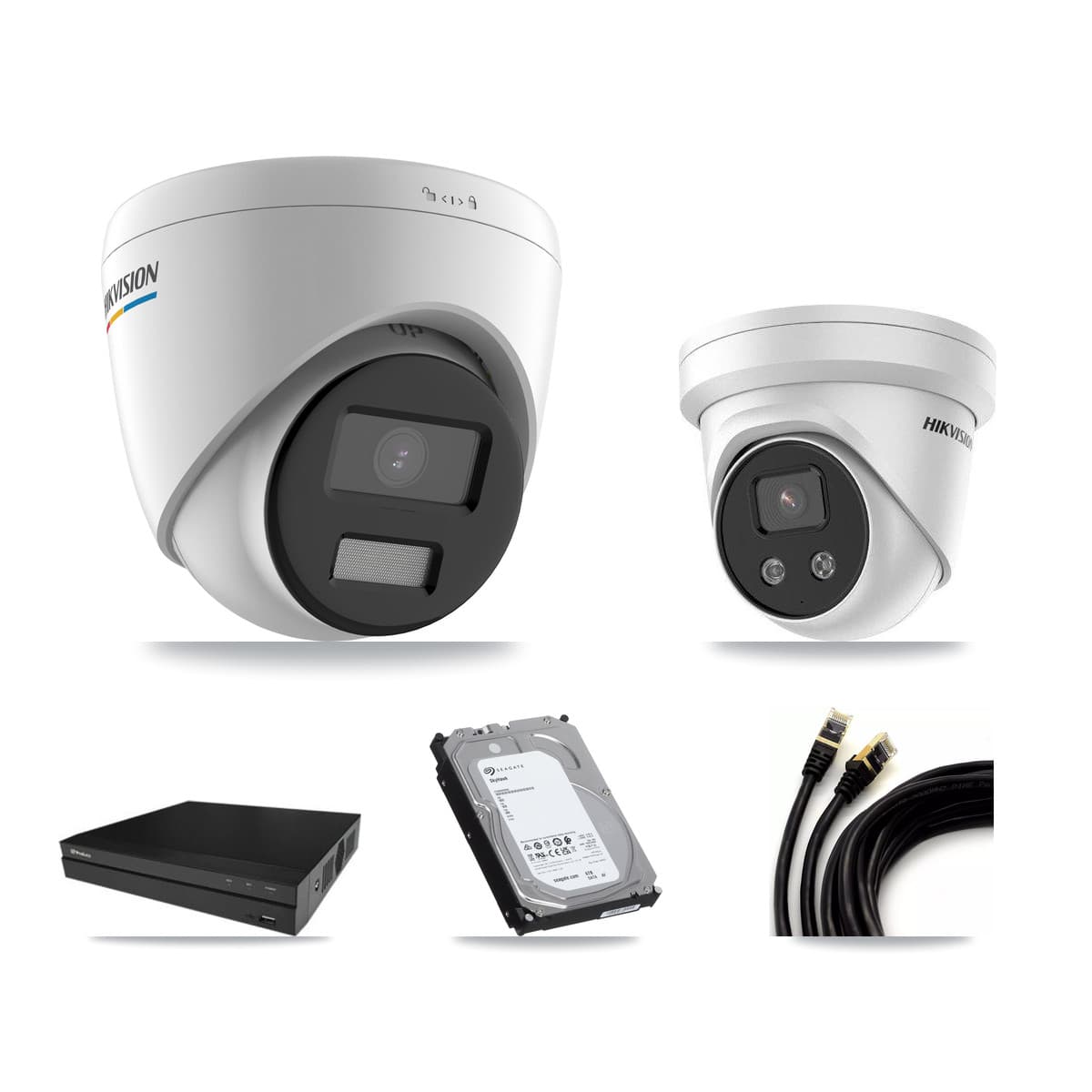 Hikvision & Prolux 16-Channel 2MP – 5MP CCTV Kit — 8 2MP + 1 5MP Turret Cameras + 6TB Recording