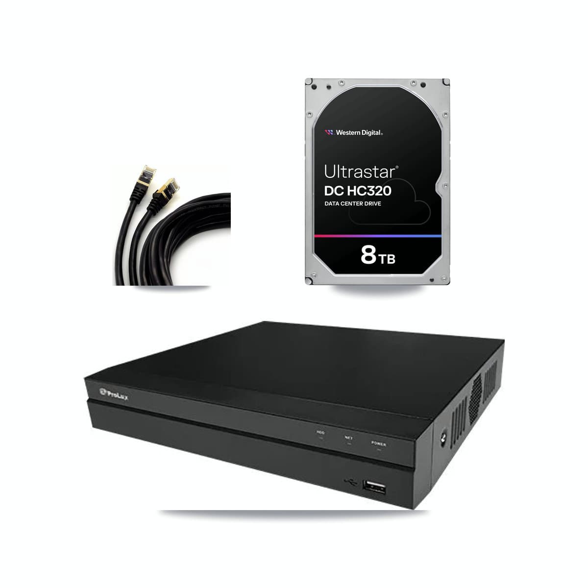 Prolux 8-channel CCTV kit: 6 cameras (6× 5MP Dome), 8TB hard drive