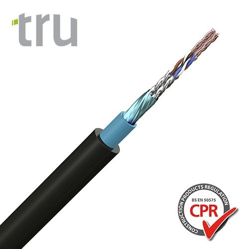 Connectix TruLAN C6GFFHD-F00 Cat6A F/FTP Outdoor Network Cable PE