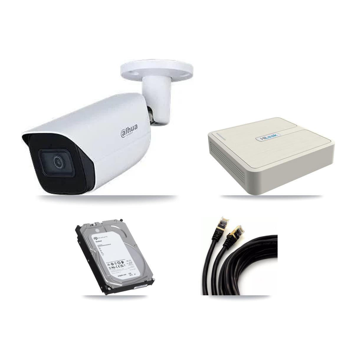 Dahua & HiLook 8-Channel 5MP CCTV Kit — 7 Bullet Cameras + 6TB Recording (NVR-108H-D Recorder) - Image 1