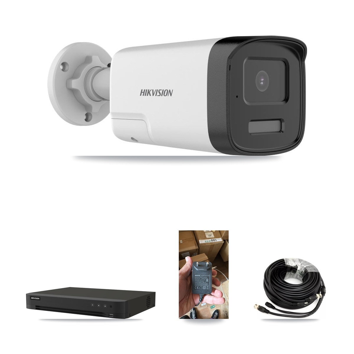 Hikvision 16-Channel 5MP CCTV Kit — 1 DS-2CE17K0T Bullet Camera + 1TB Recording (IDS-7216HQHI Recorder) - Image 1