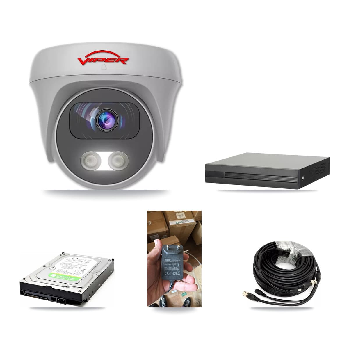 Viper 4-Channel 5MP CCTV Kit — 1 Camera + 1TB Recording - Image 1