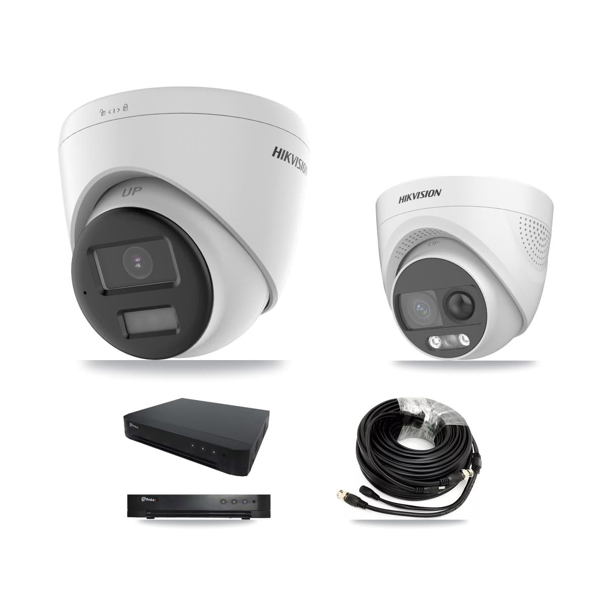 Hikvision & Prolux 16-Channel 5MP CCTV Kit — 1 DS-2CE72KF3T + 5 DS-2CE78K0T Turret Cameras + 8TB Recording - Image 1