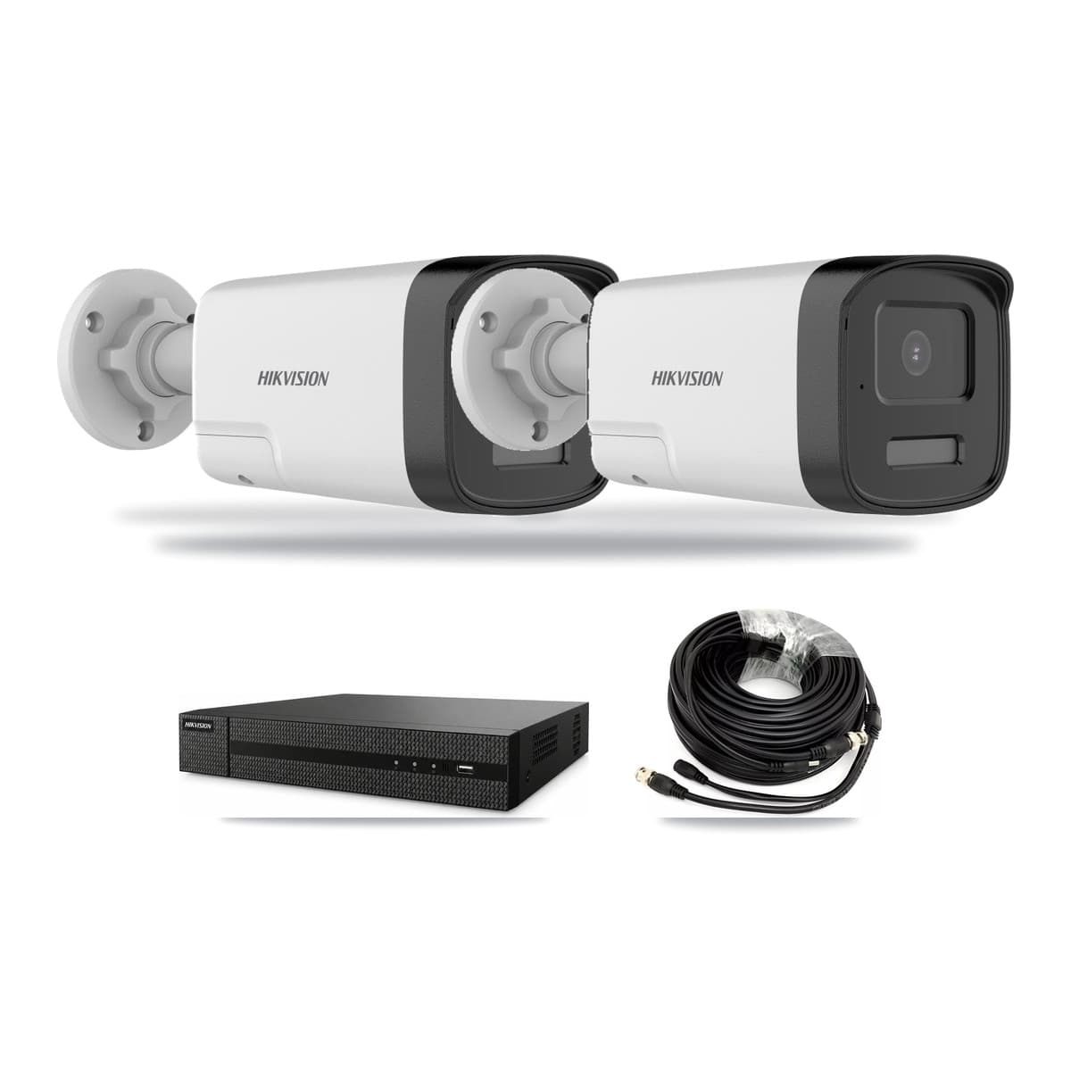 Hikvision 8-Channel 5MP CCTV Kit — 2 DS-2CE17K0T Bullet Cameras + 3TB Recording (DVR-8CH Recorder) - Image 1