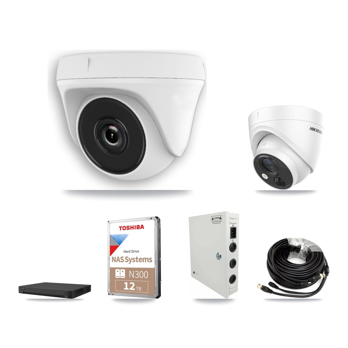 Hikvision 32-Channel 2MP – 5MP CCTV Kit — 10 5MP Turret + 22 2MP Dome Cameras + 2× 12TB Recording - Image 1